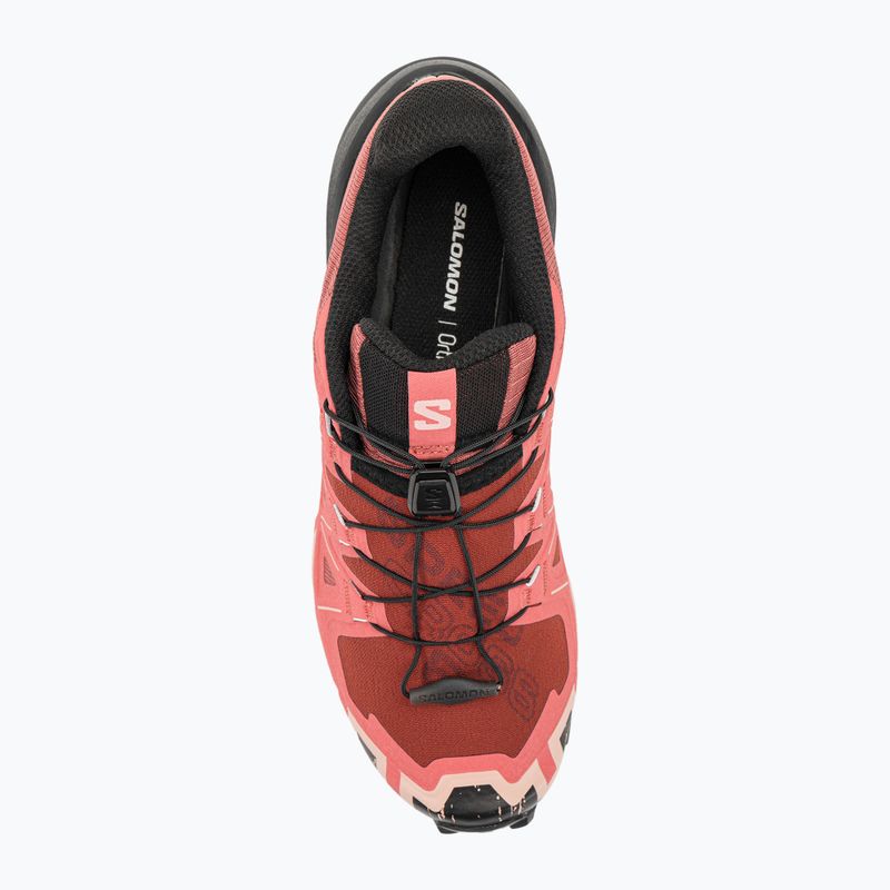 Salomon Speedcross 6 γυναικεία παπούτσια τρεξίματος από δέρμα αγελάδας/μαύρο/αγγλικό τριαντάφυλλο 9