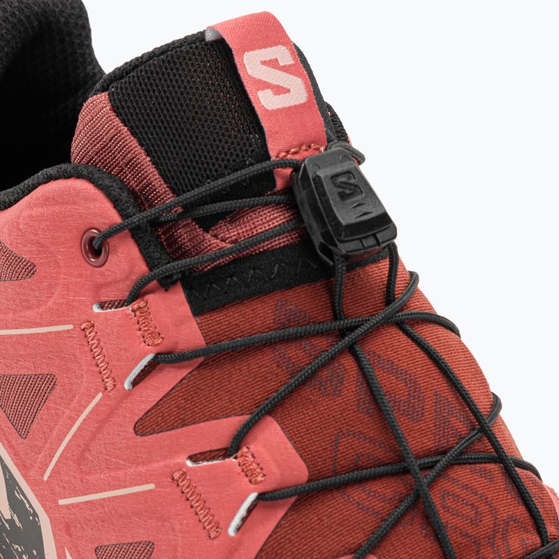 Salomon Speedcross 6 γυναικεία παπούτσια τρεξίματος από δέρμα αγελάδας/μαύρο/αγγλικό τριαντάφυλλο 11