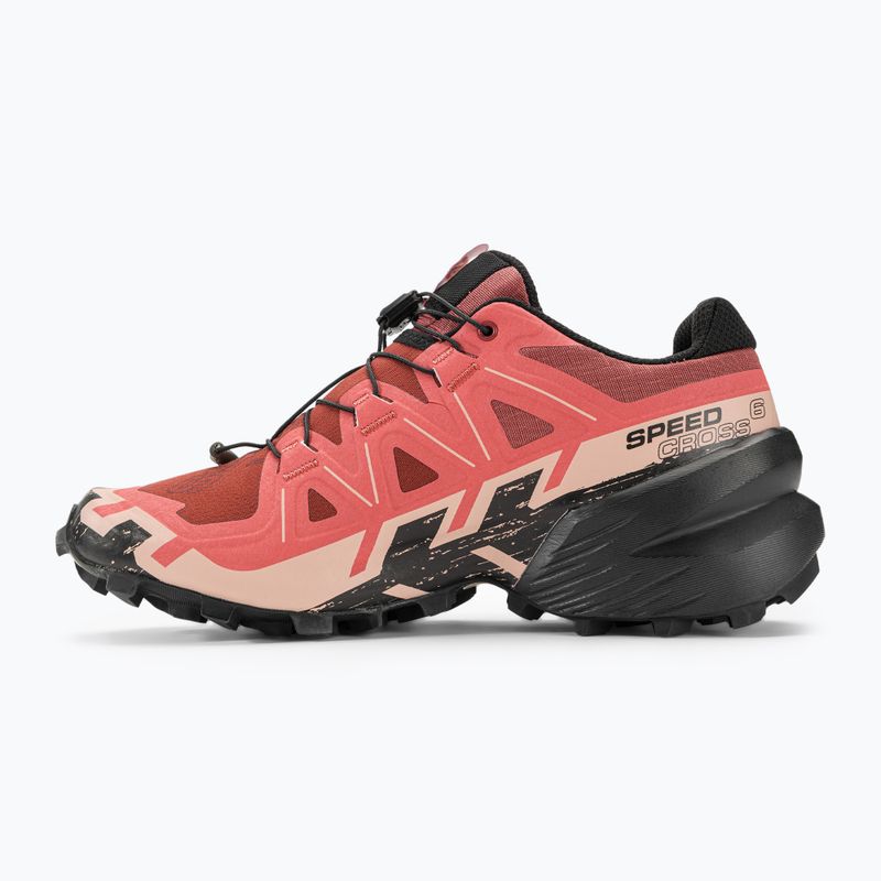 Salomon Speedcross 6 γυναικεία παπούτσια τρεξίματος από δέρμα αγελάδας/μαύρο/αγγλικό τριαντάφυλλο 3