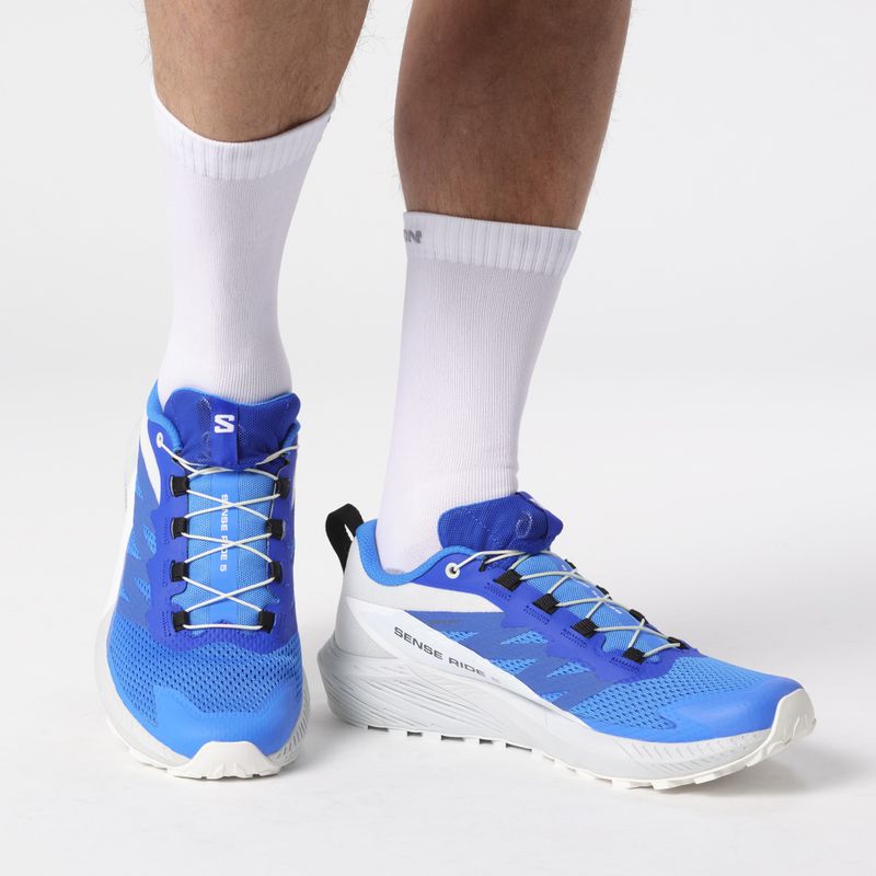 Salomon Sense Ride 5 ibiza blue/lapis/blue/white ανδρικά παπούτσια για τρέξιμο 4