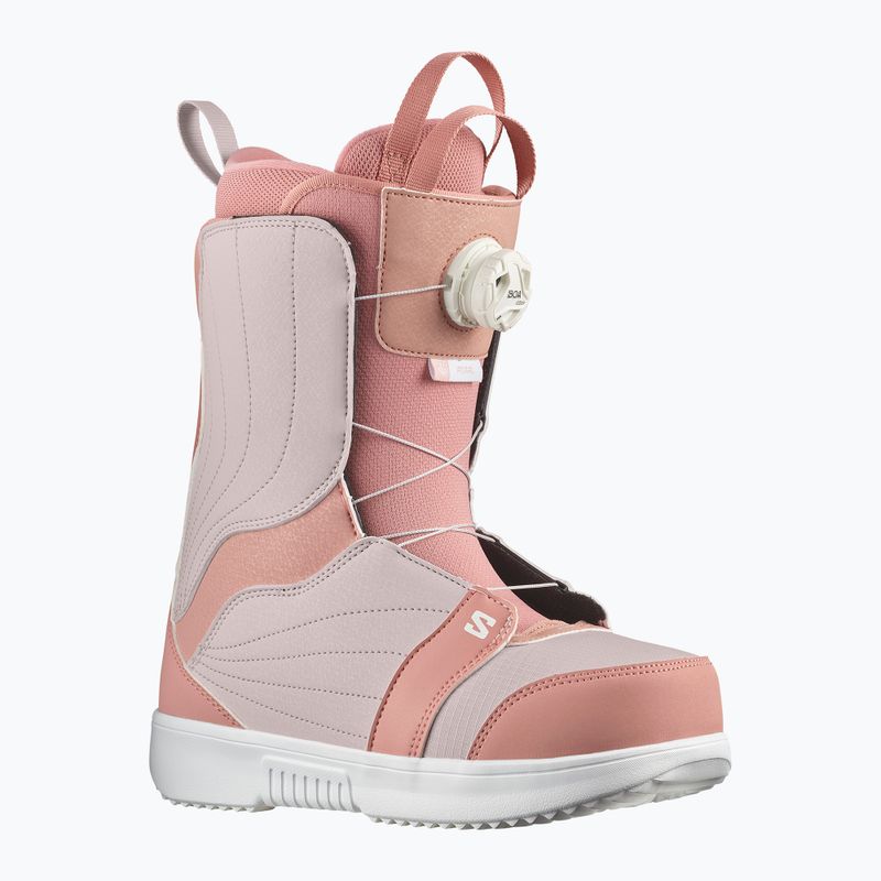 Γυναικείες μπότες snowboard Salomon Pearl Boa ash rose/lilac ash/white 6