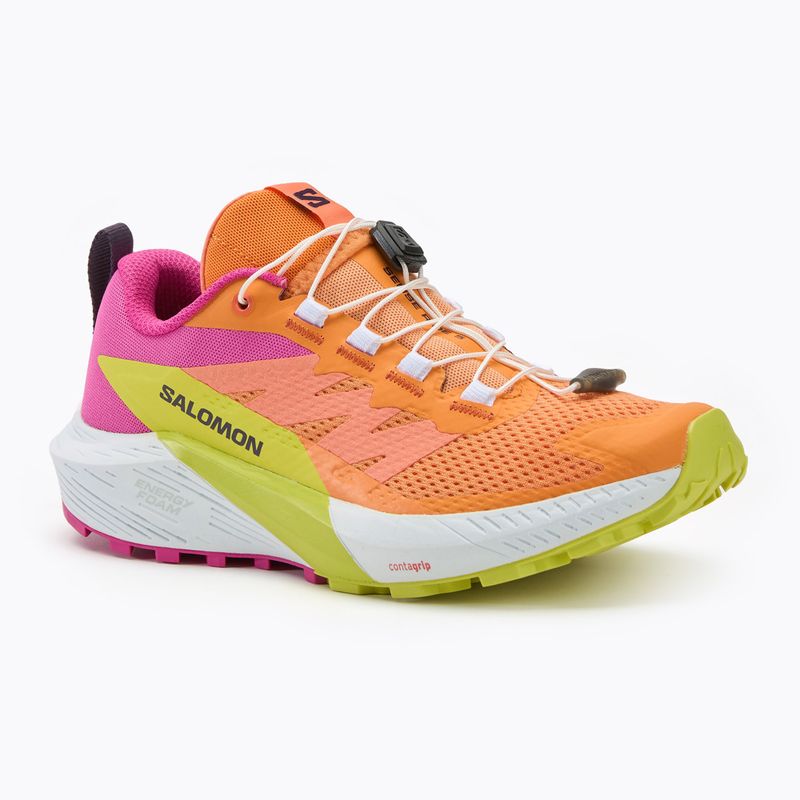 Salomon Sense Ride 5 γυναικεία παπούτσια τρεξίματος bird of paradise/white/sulphur spring