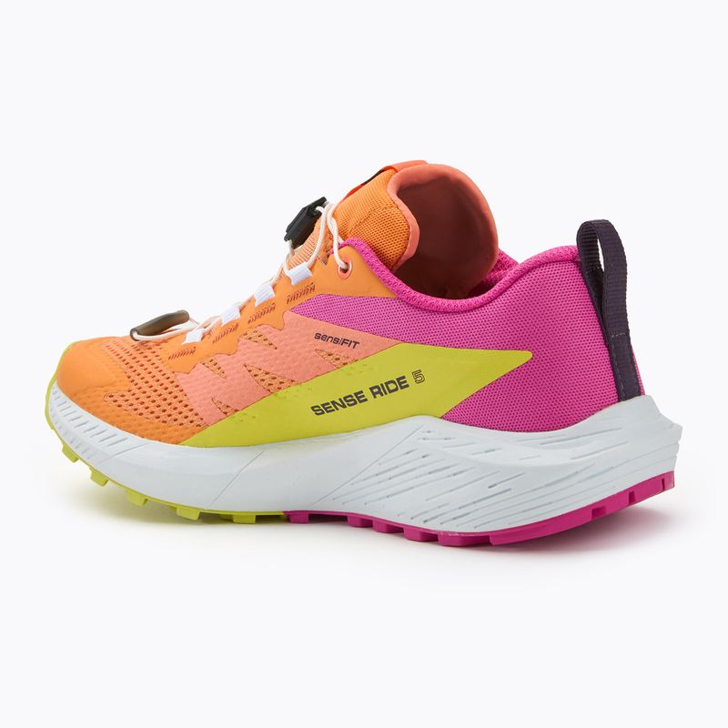 Salomon Sense Ride 5 γυναικεία παπούτσια τρεξίματος bird of paradise/white/sulphur spring 3