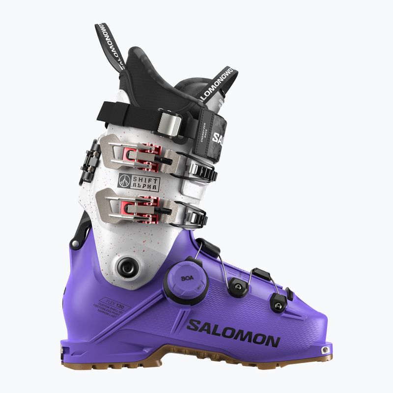 Ανδρικές μπότες σκι Salomon Shift Alpha Boa 130 ultra violet/μαύρο/μαύρο/μαύρο 6