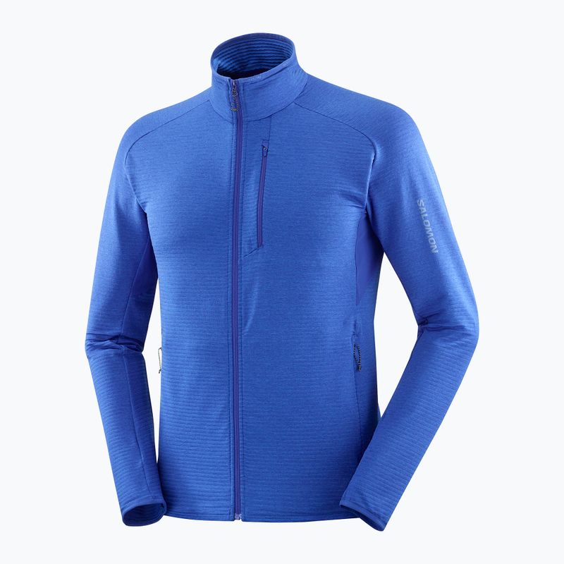 Ανδρικό ανδρικό φούτερ Salomon Essential Lightwarm FZ surf the web trekking sweatshirt 5