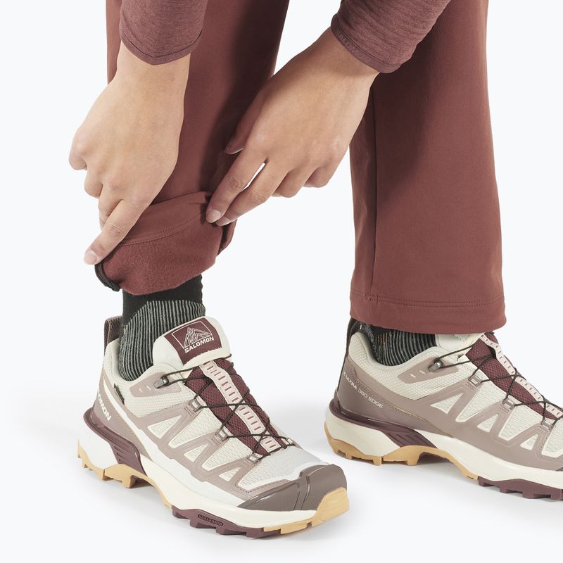 Γυναικείο παντελόνι trekking Salomon Wayfarer Warm rum raisin 5