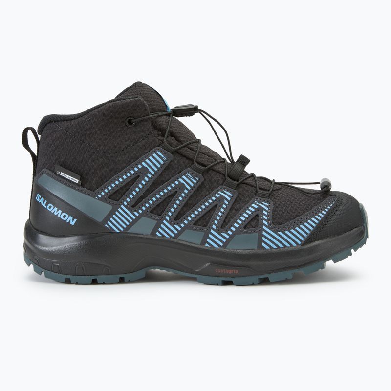 Παιδικά παπούτσια πεζοπορίας Salomon XA PRO V8 Mid WP black/neptune/alaskan blue 2