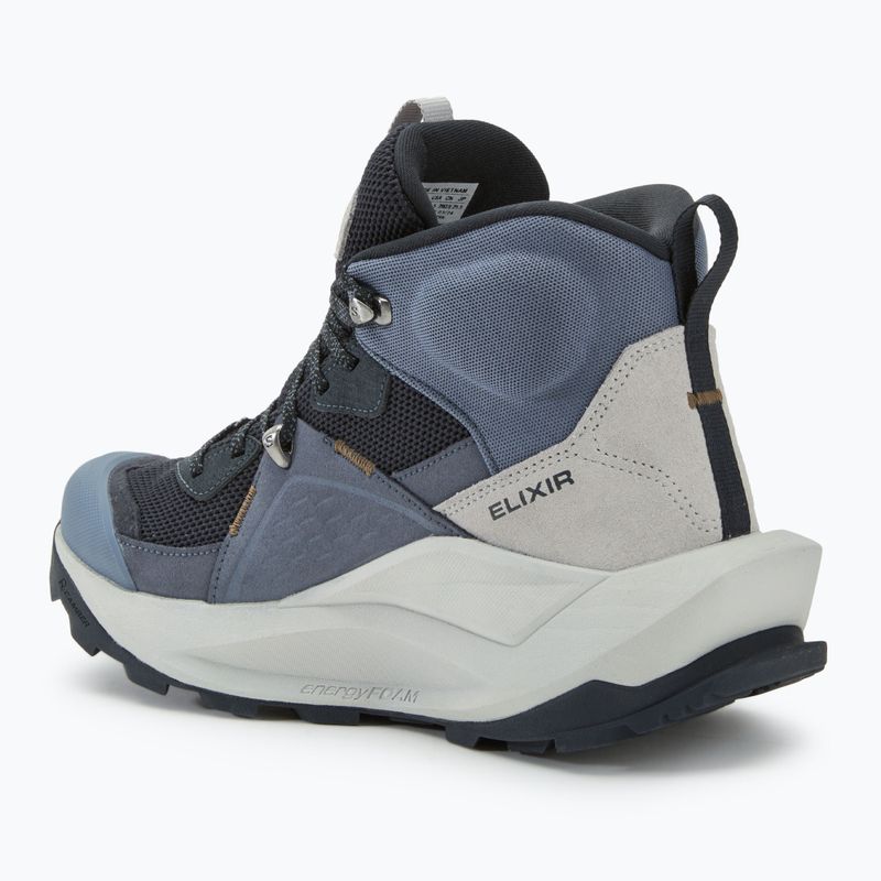 Salomon Elixir Mid GTX ανδρικές μπότες πεζοπορίας dark navy/grisaille/gray violet 3