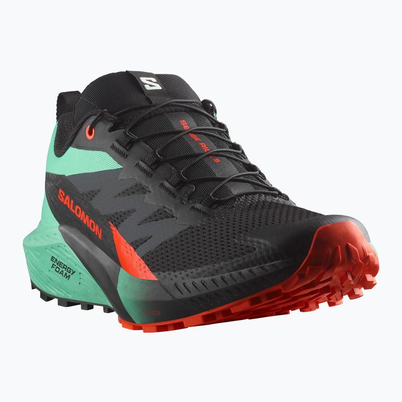 Ανδρικά αθλητικά παπούτσια τρεξίματος Salomon Sense Ride 5 black/bay/cherry tomato 8