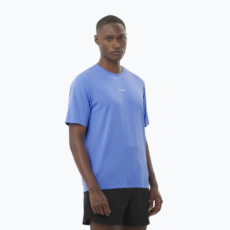 Ανδρική ανδρική μπλούζα Salomon SHKout Core ultramarine running shirt