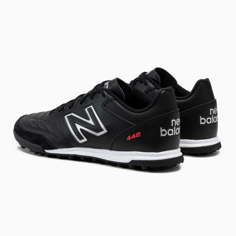 New Balance 442 V2 Team TF ανδρικά ποδοσφαιρικά παπούτσια μαύρα MS42TBK2.D.070 3