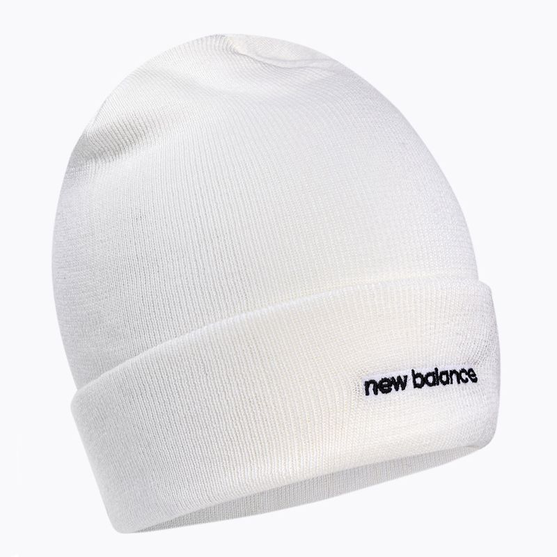 Γυναικείος χειμερινός σκούφος New Balance Knit Cuffed Beanie Embroider λευκό LAH13032WT