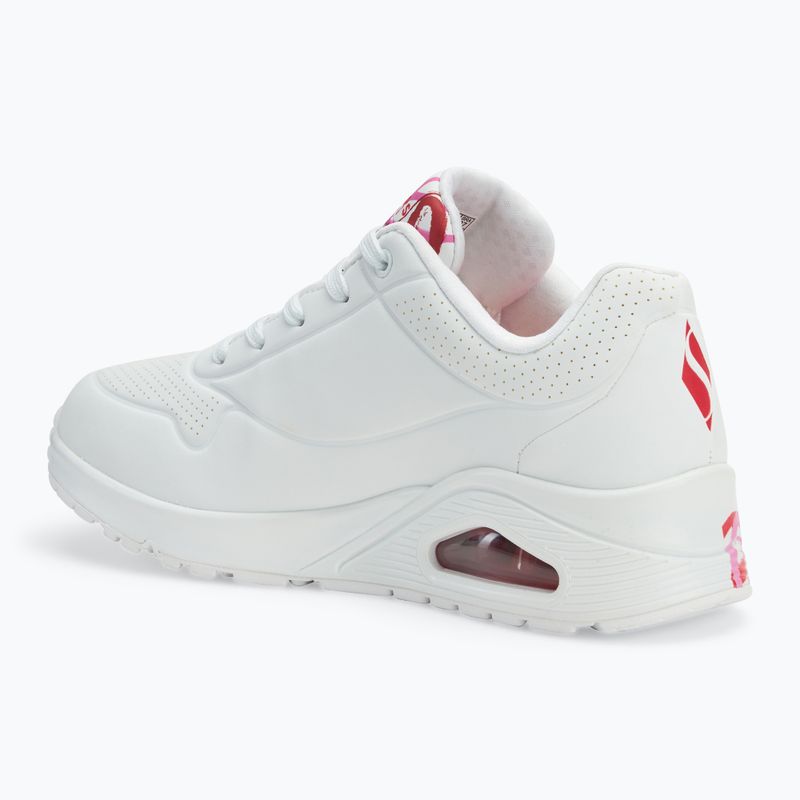 Γυναικεία παπούτσια SKECHERS JGoldcrown Uno Spread The Love white/red/pink 3