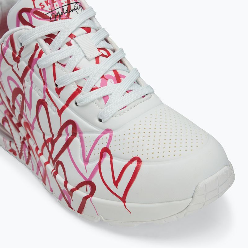 Γυναικεία παπούτσια SKECHERS JGoldcrown Uno Spread The Love white/red/pink 7