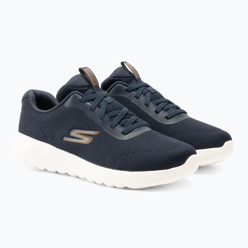 Ανδρικά παπούτσια SKECHERS Go Walk Max Midshore navy/λευκό/πορτοκαλί 4