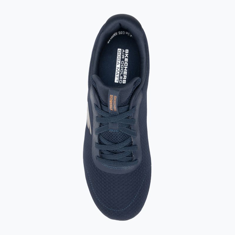 Ανδρικά παπούτσια SKECHERS Go Walk Max Midshore navy/λευκό/πορτοκαλί 6