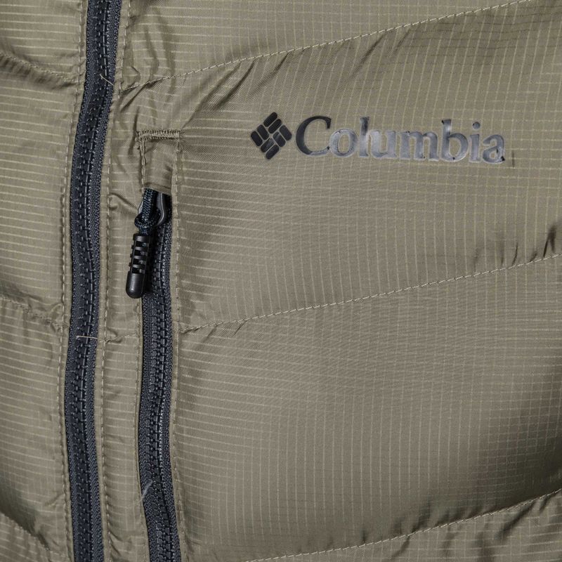 Columbia Labyrinth Loop Hooded πέτρινο πράσινο/καρχαρίας ανδρικό μπουφάν με κουκούλα 10