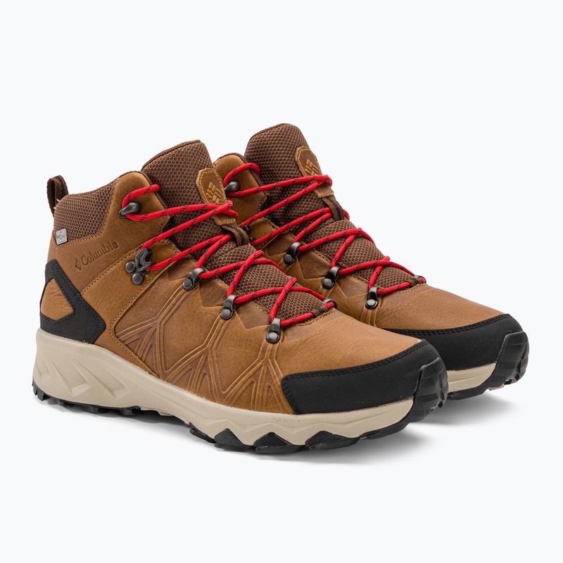 Columbia Peakfreak II Mid Outdry Leather Elk/μαύρες ανδρικές μπότες πεζοπορίας 6