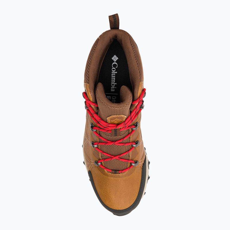 Columbia Peakfreak II Mid Outdry Leather Elk/μαύρες ανδρικές μπότες πεζοπορίας 8