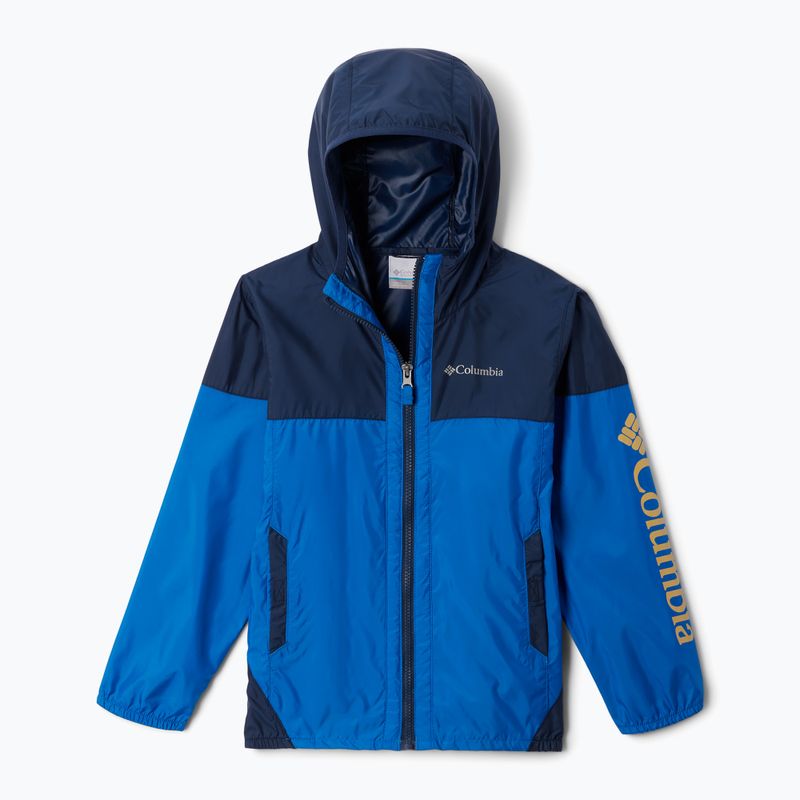 Columbia Flash Challenger παιδικό αντιανεμικό μπουφάν cbright indigo/collegiate navy