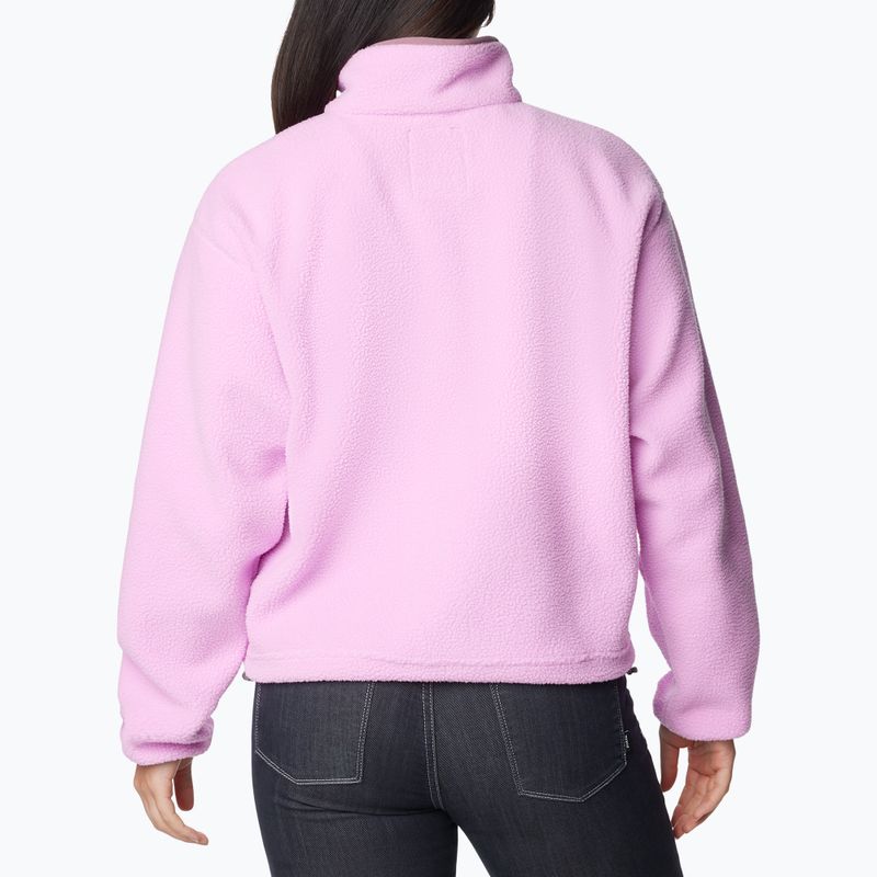 Columbia Helvetia Cropped 1/2 cosmos/salmon rose/fig γυναικείο fleece φούτερ για γυναίκες 2