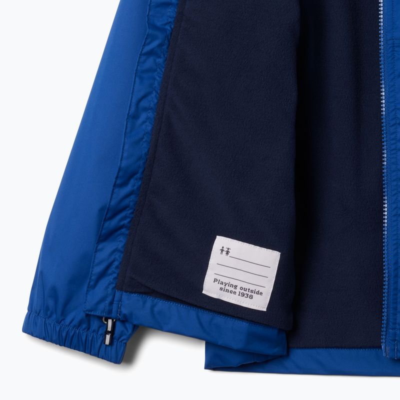 Columbia Rainy Trails II Fleece παιδικό μπουφάν βροχής mountain blue/ collegiate navy slub 3