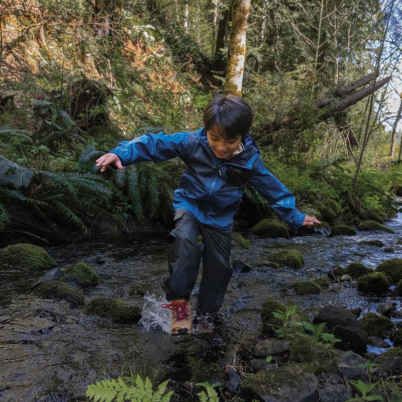 Columbia Rainy Trails II Fleece παιδικό μπουφάν βροχής mountain blue/ collegiate navy slub 7