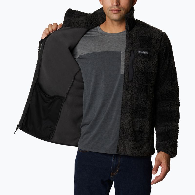 Ανδρικό Columbia Winter Pass Printed Fleece φούτερ μαύρο καρό 3