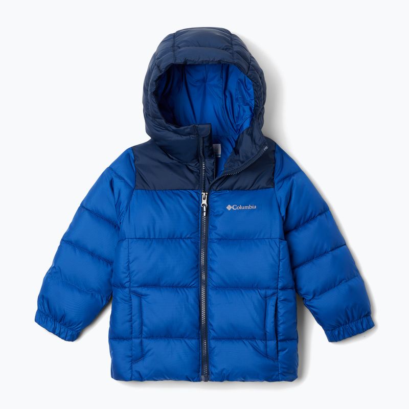 Παιδικό θερμικό μπουφάν Columbia Puffect Hooded mountain blue/collegiate navy