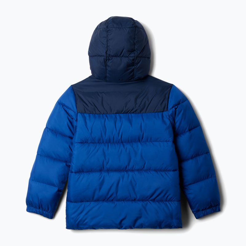 Παιδικό θερμικό μπουφάν Columbia Puffect Hooded mountain blue/collegiate navy 2