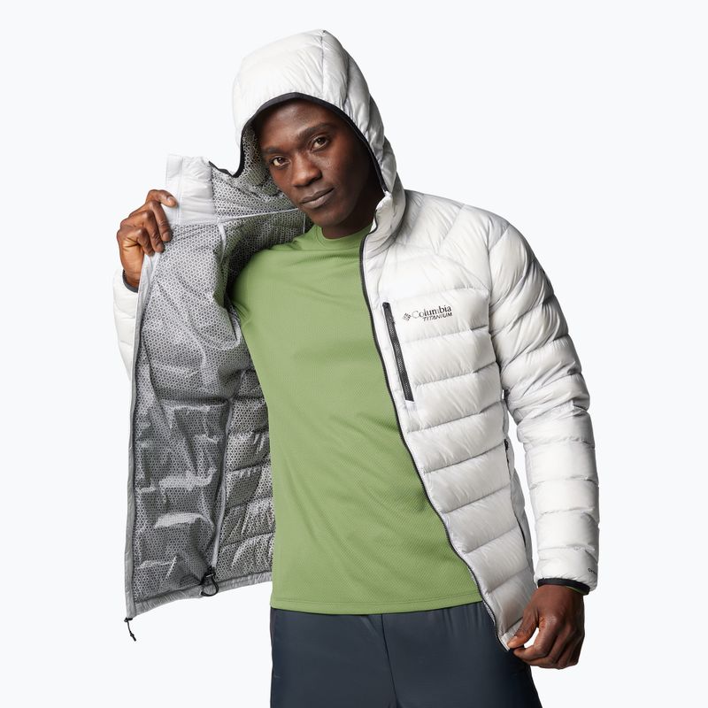 Ανδρικό μπουφάν Columbia Arctic Crest Down Jacket με κουκούλα nimbus γκρι 4