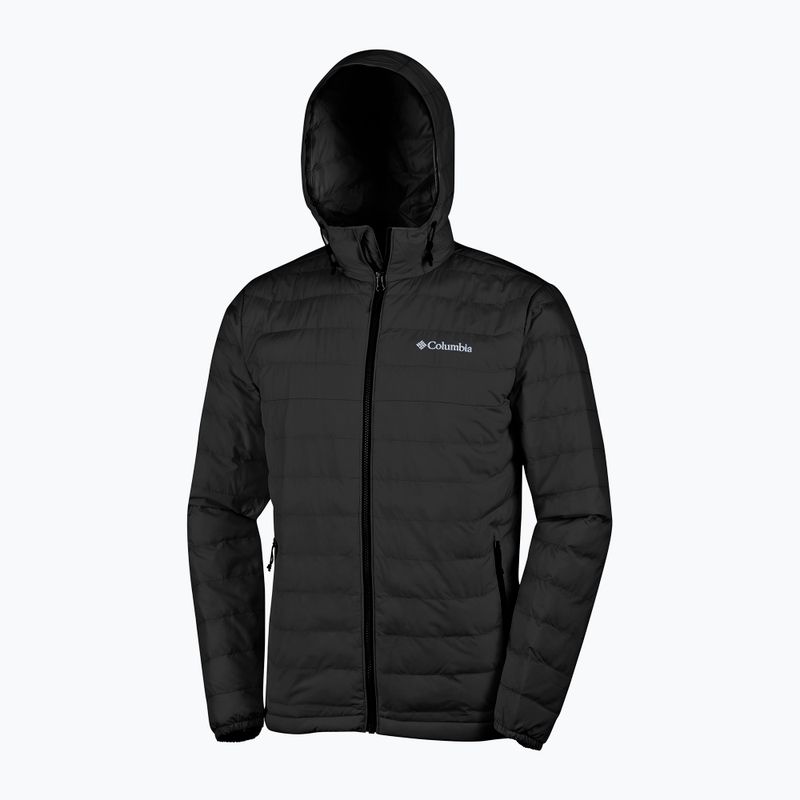 Columbia Powder Lite II Hooded μαύρο ανδρικό πουπουλένιο μπουφάν με κουκούλα 8