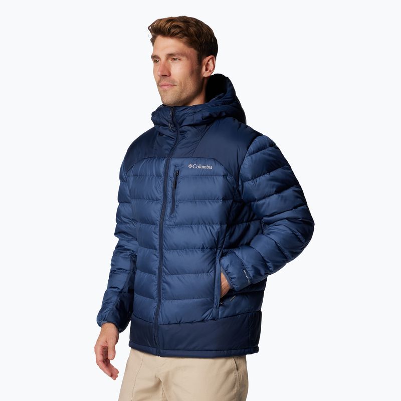 Ανδρικό Columbia Autumn Park II Down Hooded μπουφάν με κουκούλα dark mountain/ collegiate navy 4