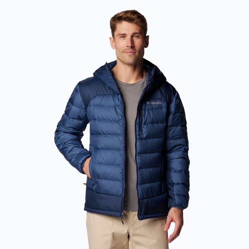 Ανδρικό Columbia Autumn Park II Down Hooded μπουφάν με κουκούλα dark mountain/ collegiate navy 5