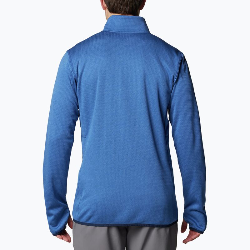 Columbia Park View Fleece FZ mountain blue ανδρικό φούτερ για πεζοπορία 2