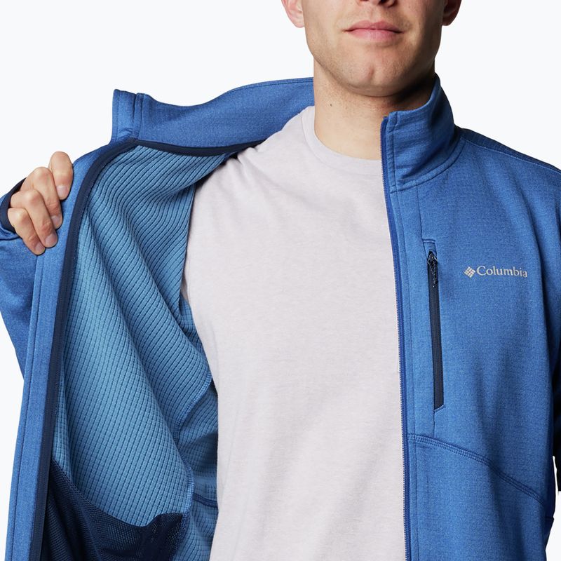 Columbia Park View Fleece FZ mountain blue ανδρικό φούτερ για πεζοπορία 5