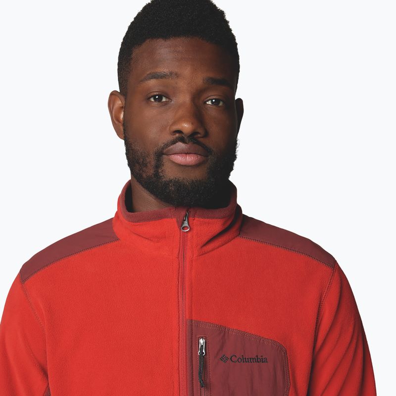 Columbia ανδρικό φούτερ Klamath Range Full Zip fleece sail red / spice 5