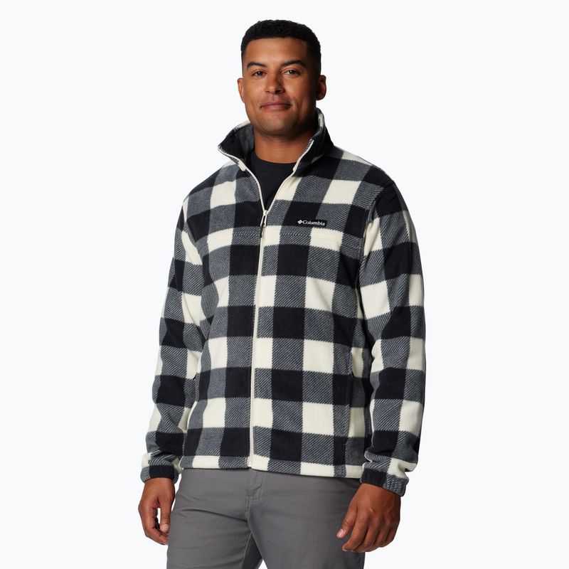 Columbia Steens Mountain ανδρικό fleece φούτερ με καρό εκτύπωση κιμωλίας