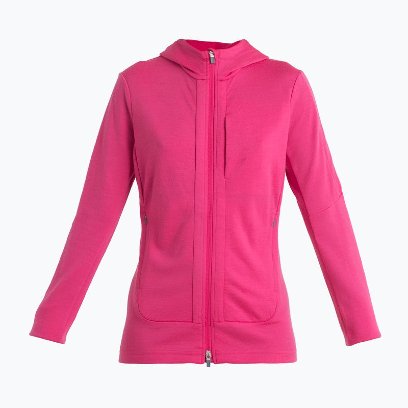 Icebreaker γυναικείο μπουφάν πεζοπορίας Quantum III Zip Hood tempo/electron pink/cb 8