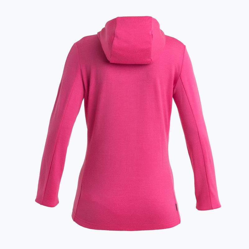 Icebreaker γυναικείο μπουφάν πεζοπορίας Quantum III Zip Hood tempo/electron pink/cb 9