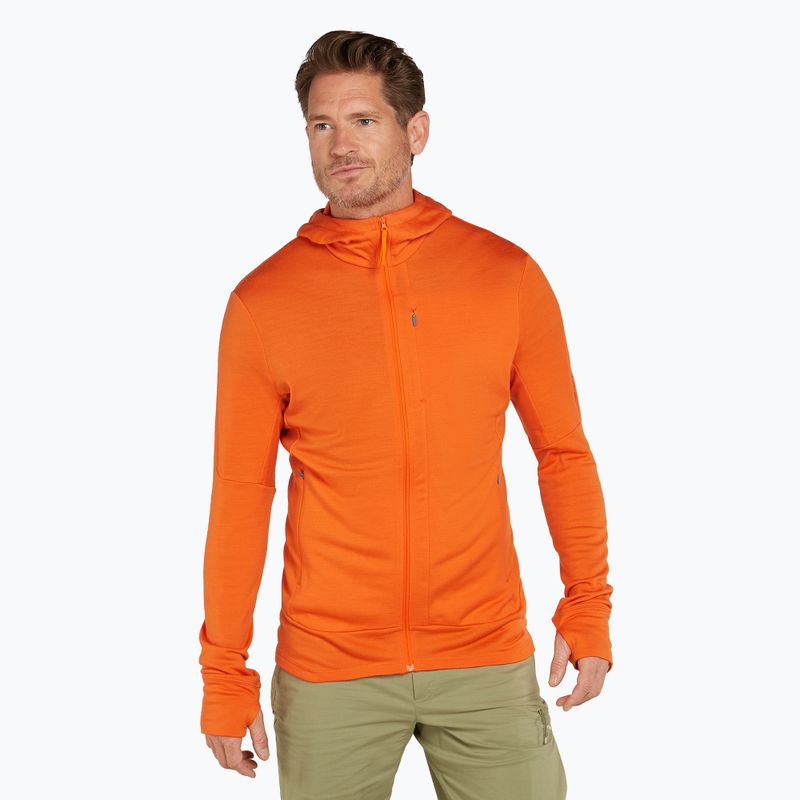 Ανδρικό Icebreaker Merino 260 Quantum IV Zip Hoodie blaze