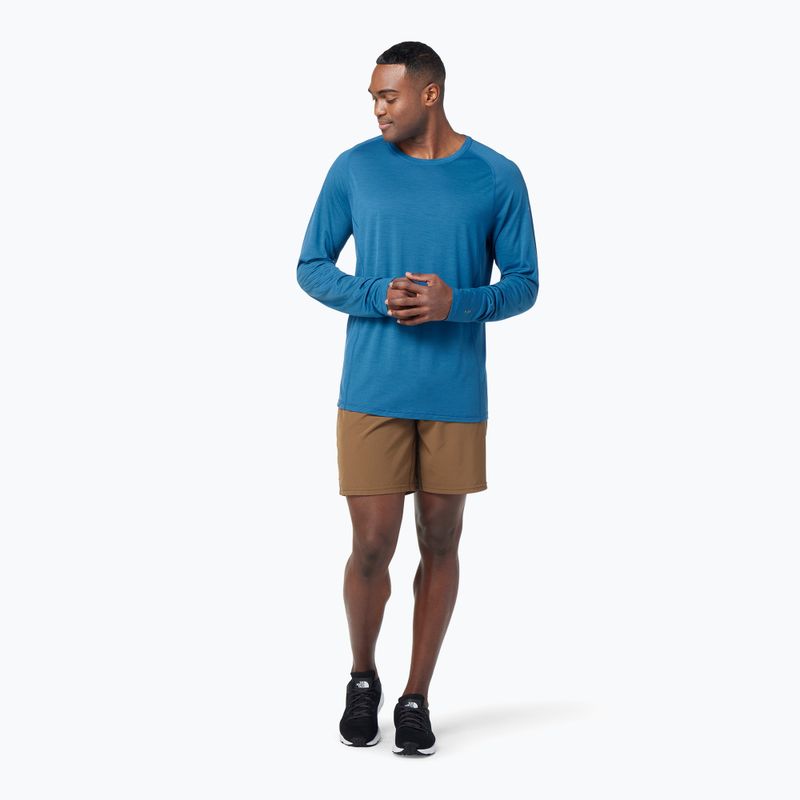 Ανδρικό θερμικό T-shirt Smartwool Merino Sport 120 μπλε SW016546J44