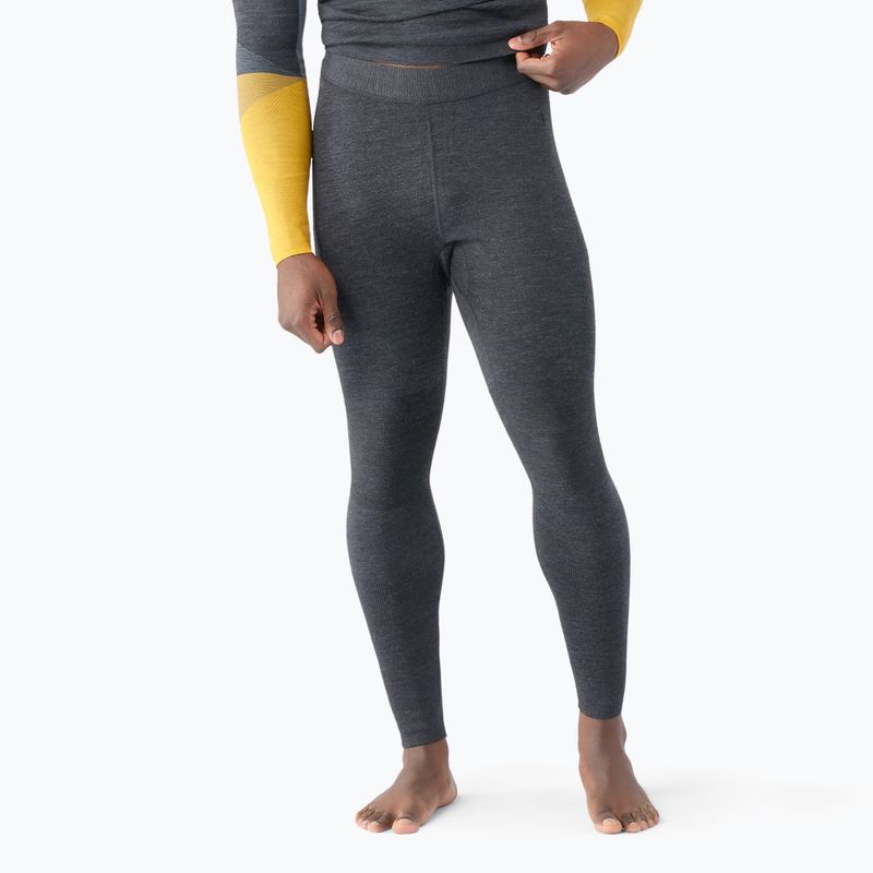 Ανδρικό παντελόνι Smartwool Intraknit Thermal Merino Baselayer charcoal heather black