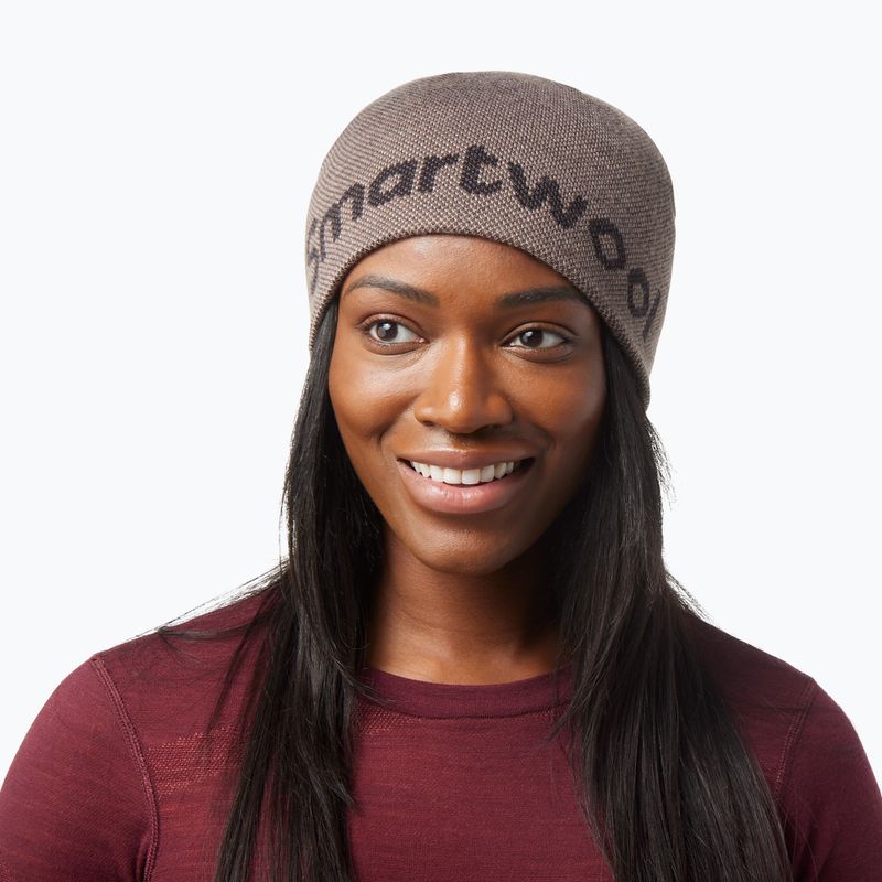 Smartwool Lid Logo χειμερινός σκούφος γκρι SW011441G57 8