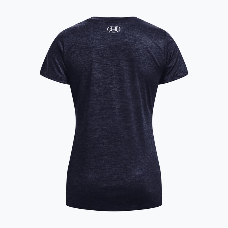 Under Armour Tech SSC γυναικείο προπονητικό t-shirt midnight navy/cadet/metallic silver 5