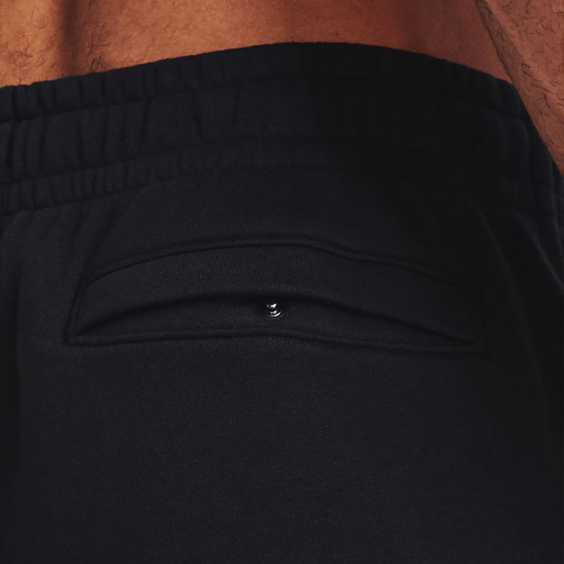 Under Armour Essential Fleece Joggers μαύρο/λευκό ανδρικό παντελόνι προπόνησης 4