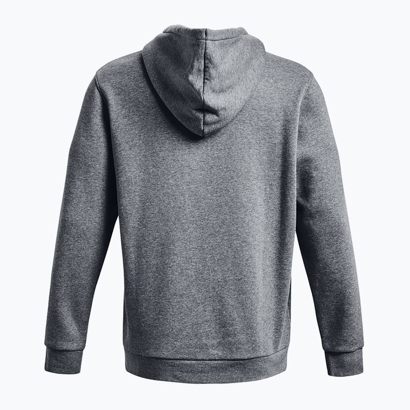 Ανδρικό φούτερ Under Armour Essential Fleece Hoodie pitch gray medium heather/white 6