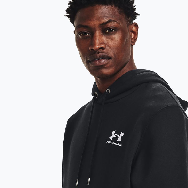 Ανδρικό φούτερ Under Armour Essential Fleece Hoodie black/white 4