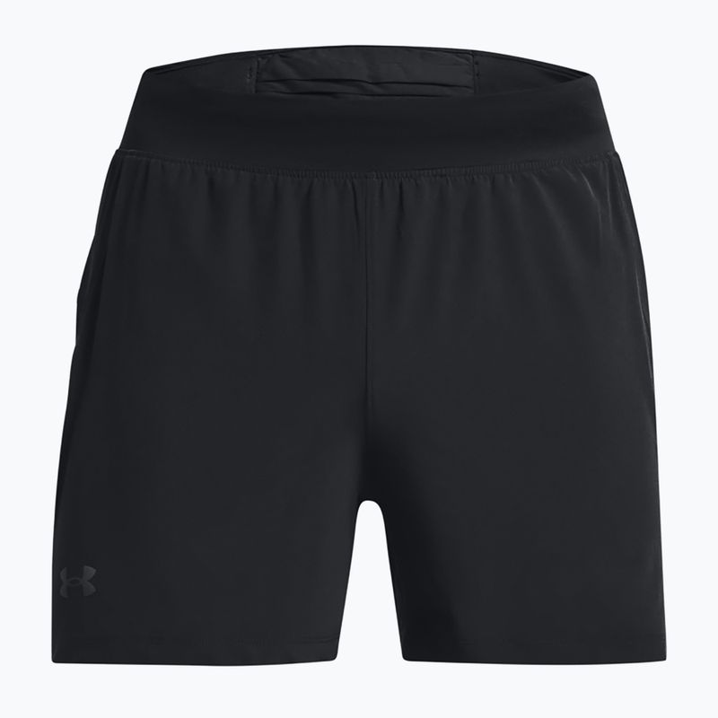 Under Armour Launch Elite 5" ανδρικό σορτς για τρέξιμο μαύρο/μαύρο/ανακλαστικό 5