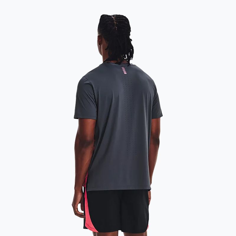 Ανδρικό Under Armour Iso-Chill Laser Heat γκρι μπλουζάκι για τρέξιμο 1376518 2